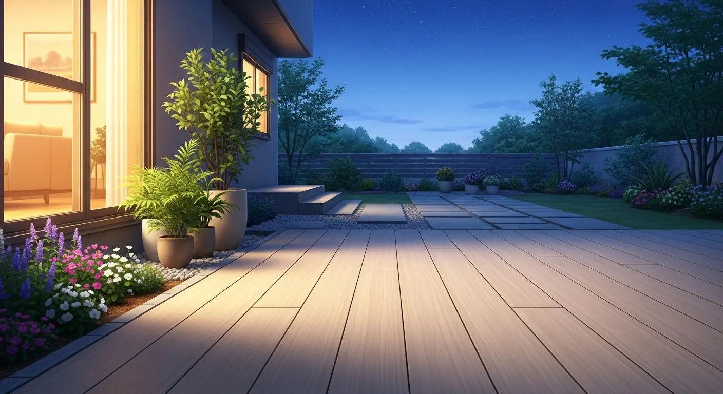 Night Backyard Scenery